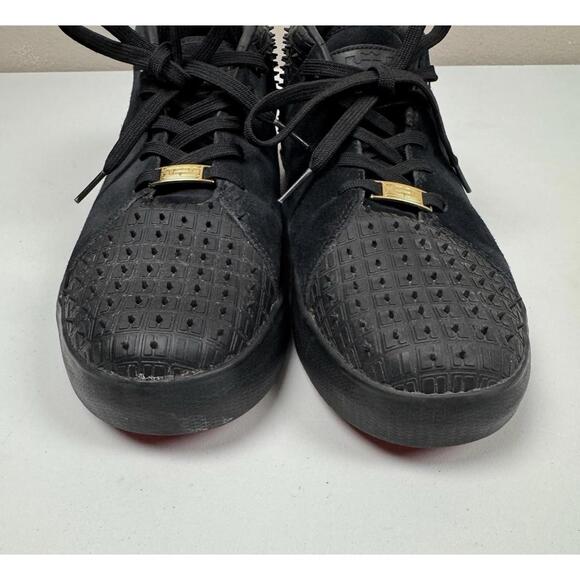 Nike Air LeBron James XIII Mens 12 Shoes Lifestyle Red Bottoms Black 806396-001 - Picture 2 of 11